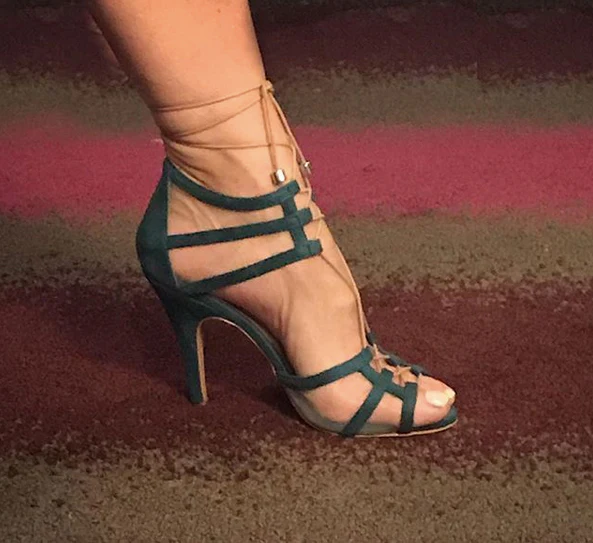 Aleeya - Adjustable Suede and Mesh Dress and Dance Sandal (Street Sole) - Image 3
