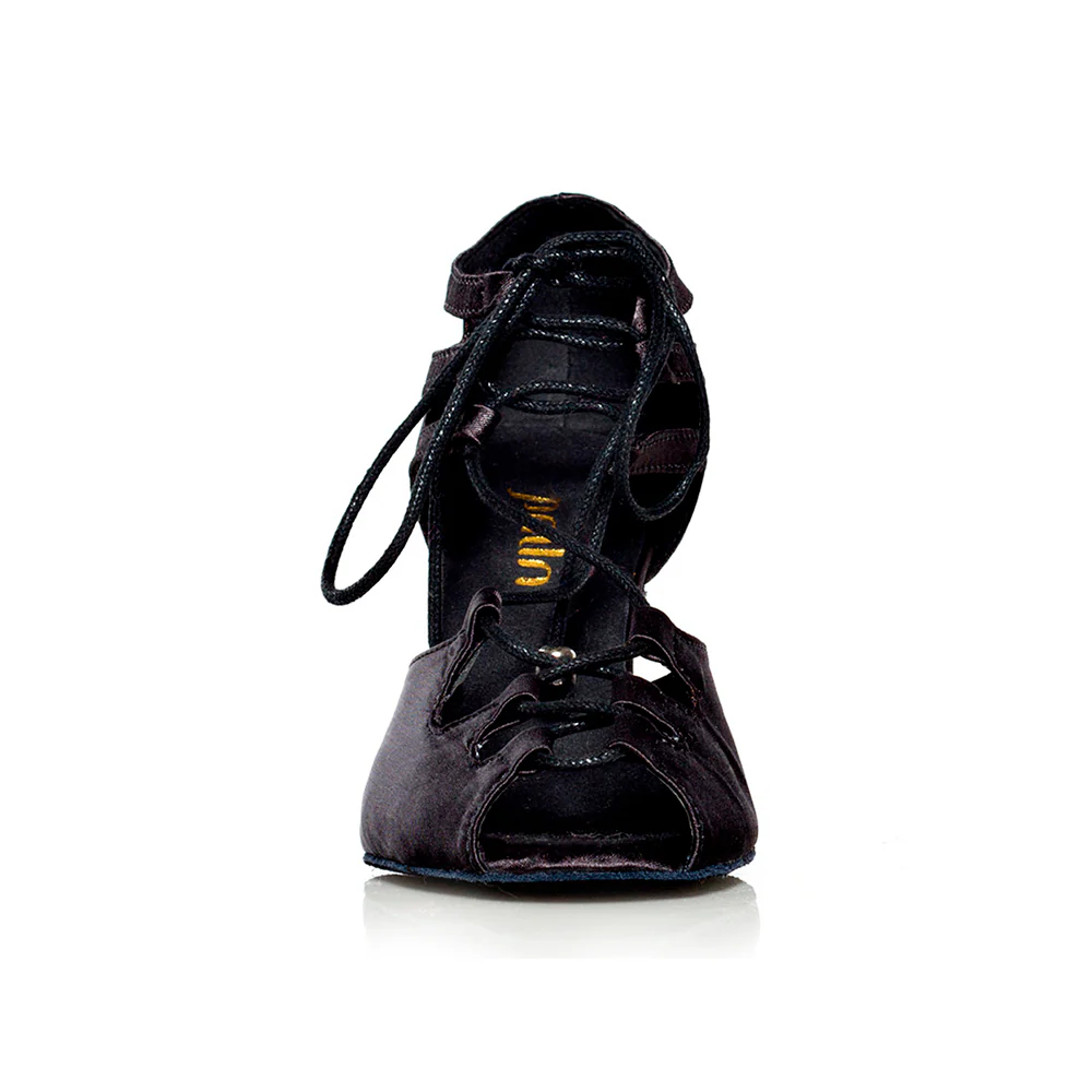 Alemana - Adjustable Width Lace Up Latin Dance Shoes - Image 5