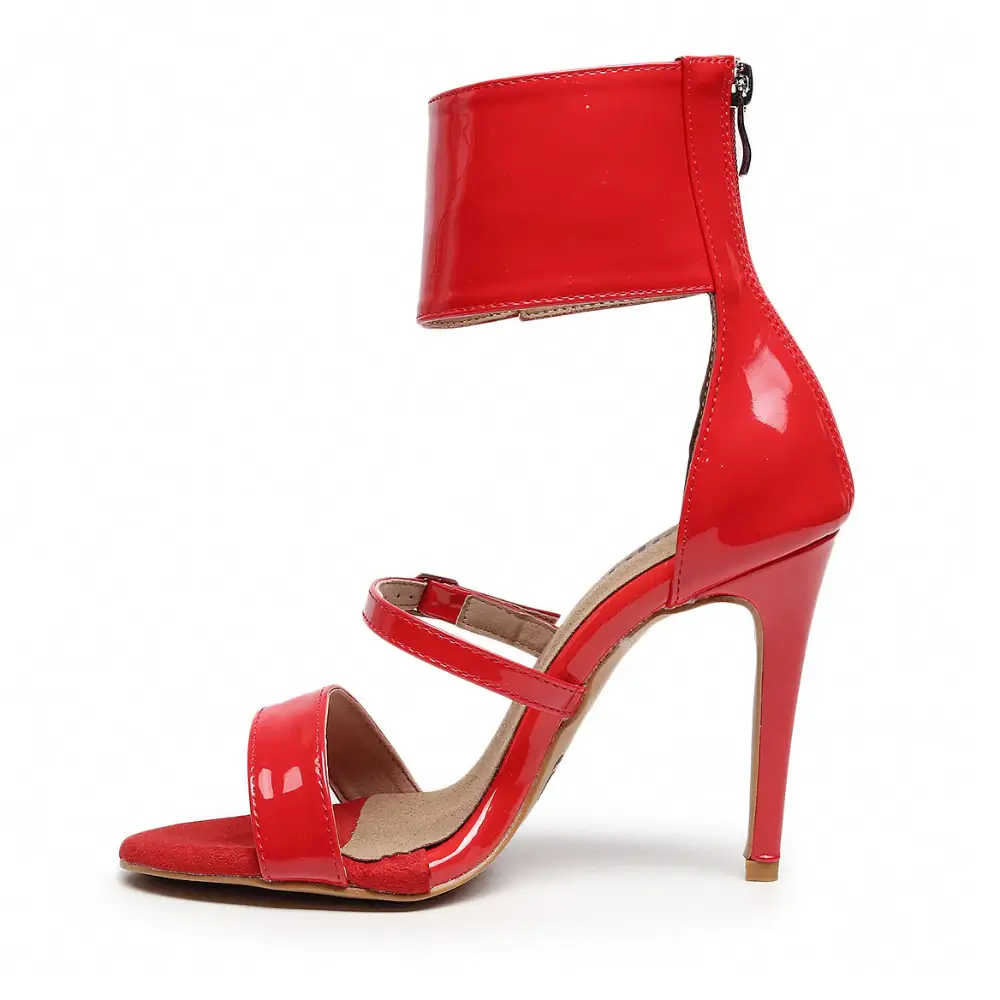 Amante - Thick Ankle Strap Patent Sandal Latin Dance Shoes (Street Sole) - Image 2