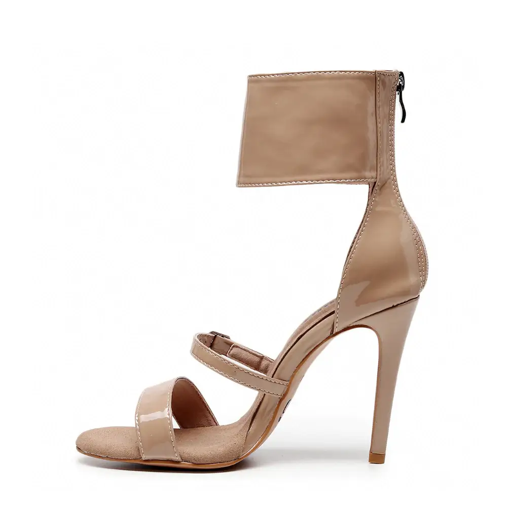 Amante - Thick Ankle Strap Patent Sandal Latin Dance Shoes (Street Sole) - Image 7