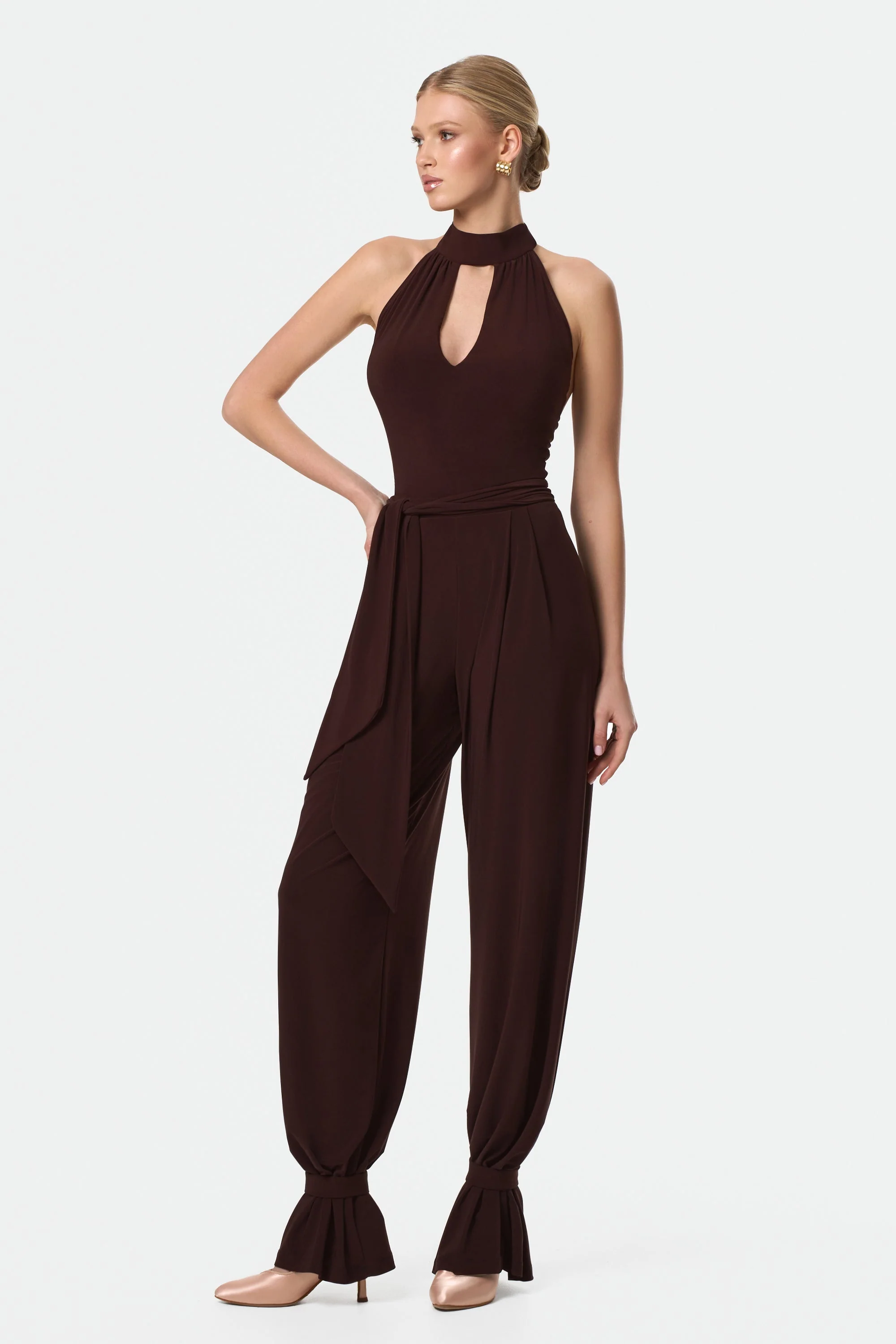 Coffee ankle straps for trousers - Image 2