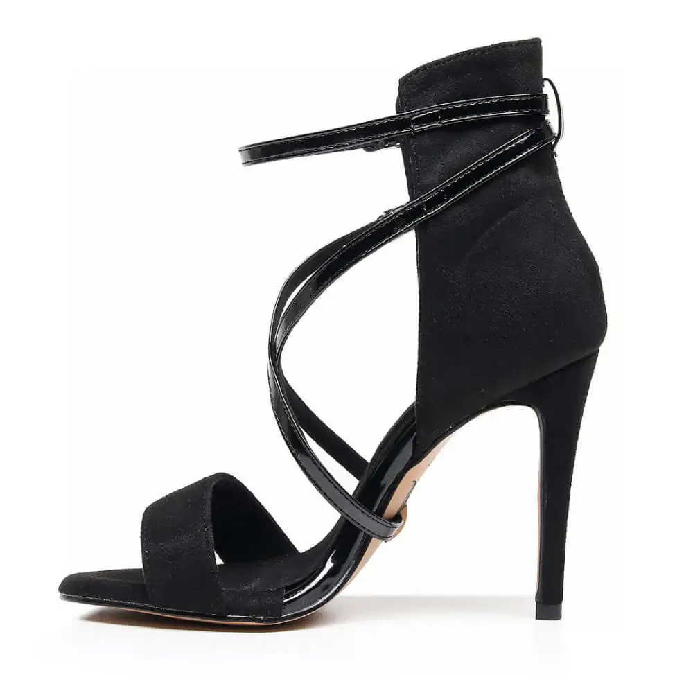 Desnudate - Open Toe High Back Heel Latin Dance Shoe Sandals (Street Sole) - Image 3