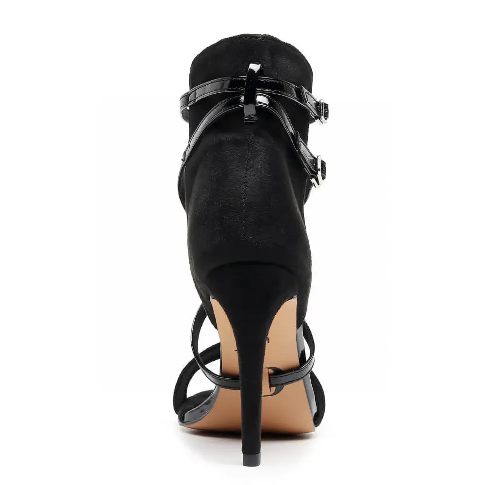 Desnudate - Open Toe High Back Heel Latin Dance Shoe Sandals (Street Sole) - Image 4