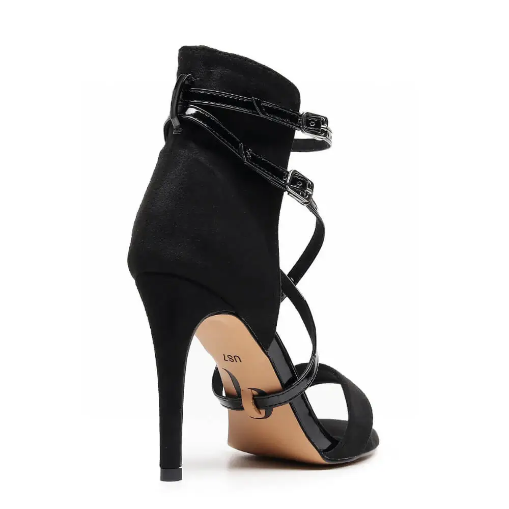 Desnudate - Open Toe High Back Heel Latin Dance Shoe Sandals (Street Sole) - Image 5