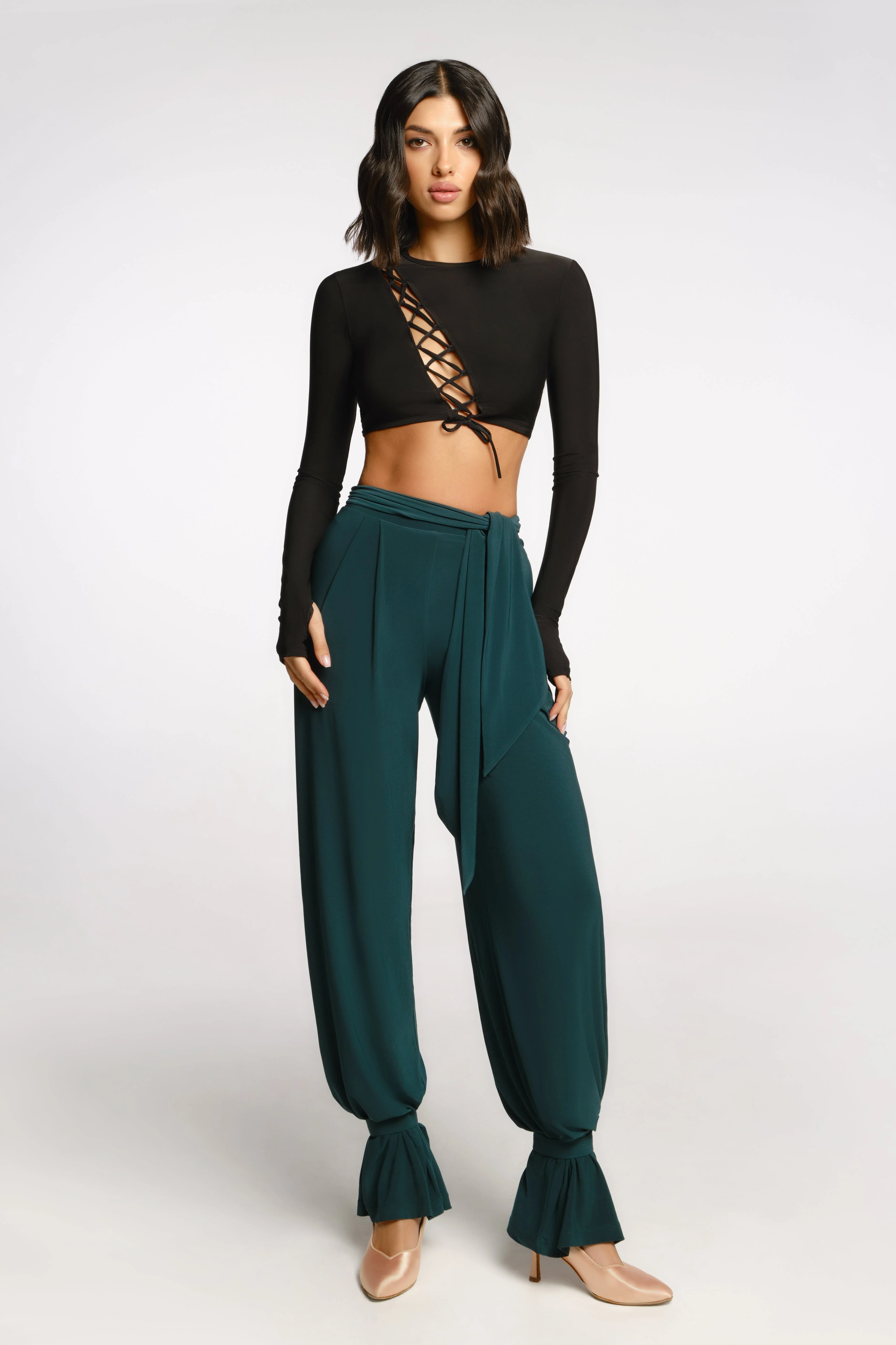 Emerald ankle straps for trousers - Image 2