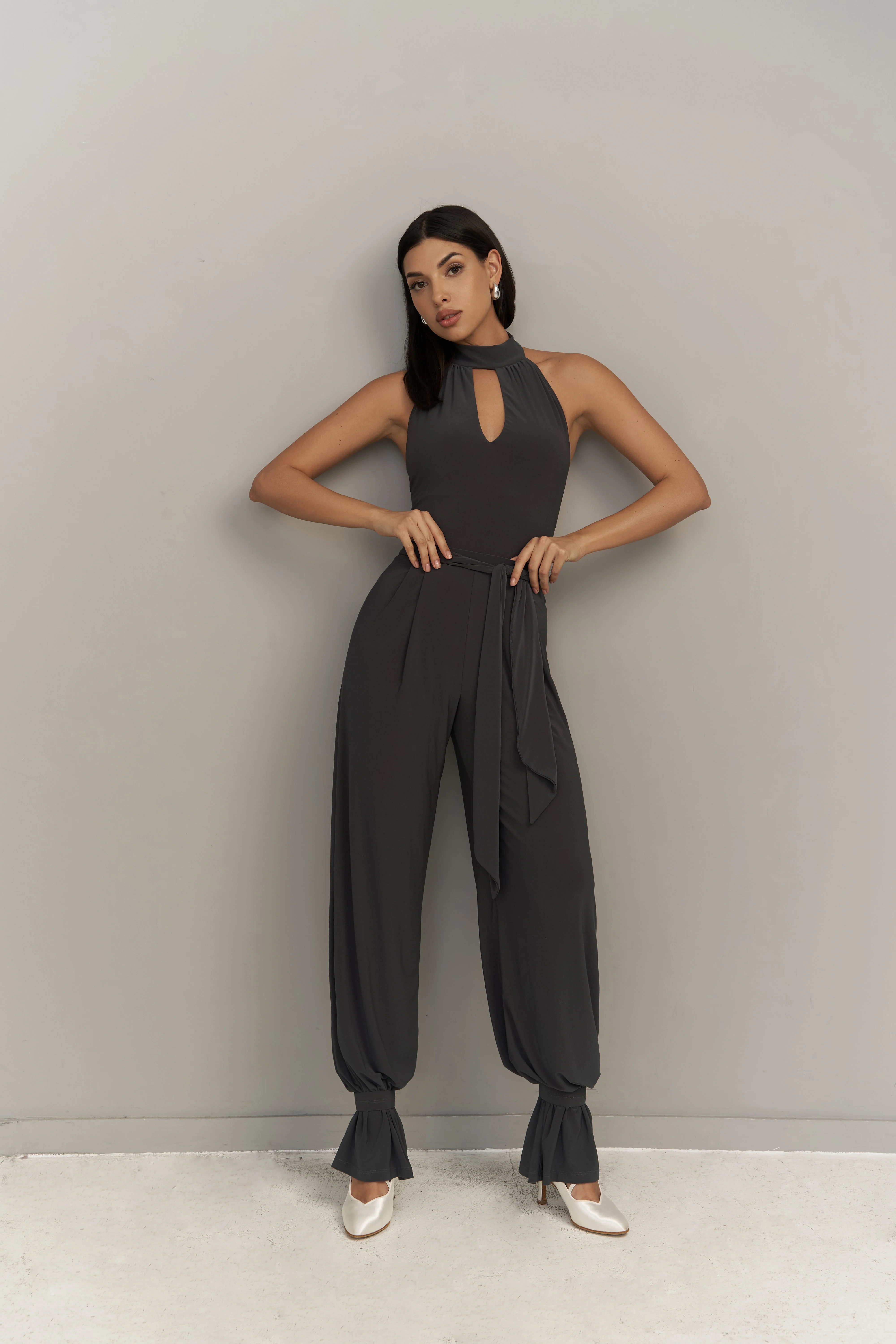 Grey ankle straps for trousers - Image 4