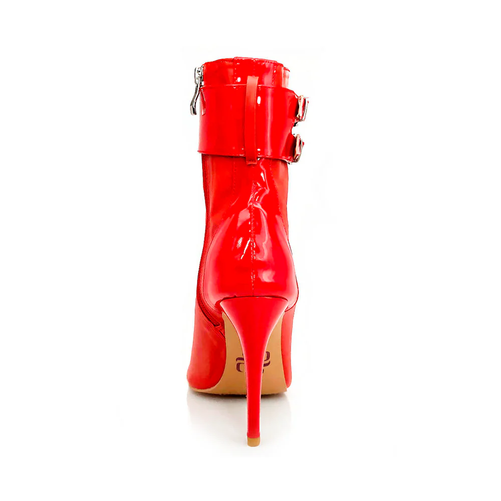 Under the Influence - By Kiira Harper - Open Toe Lace Up Latin Dance Booties (Street Sole) - Image 5