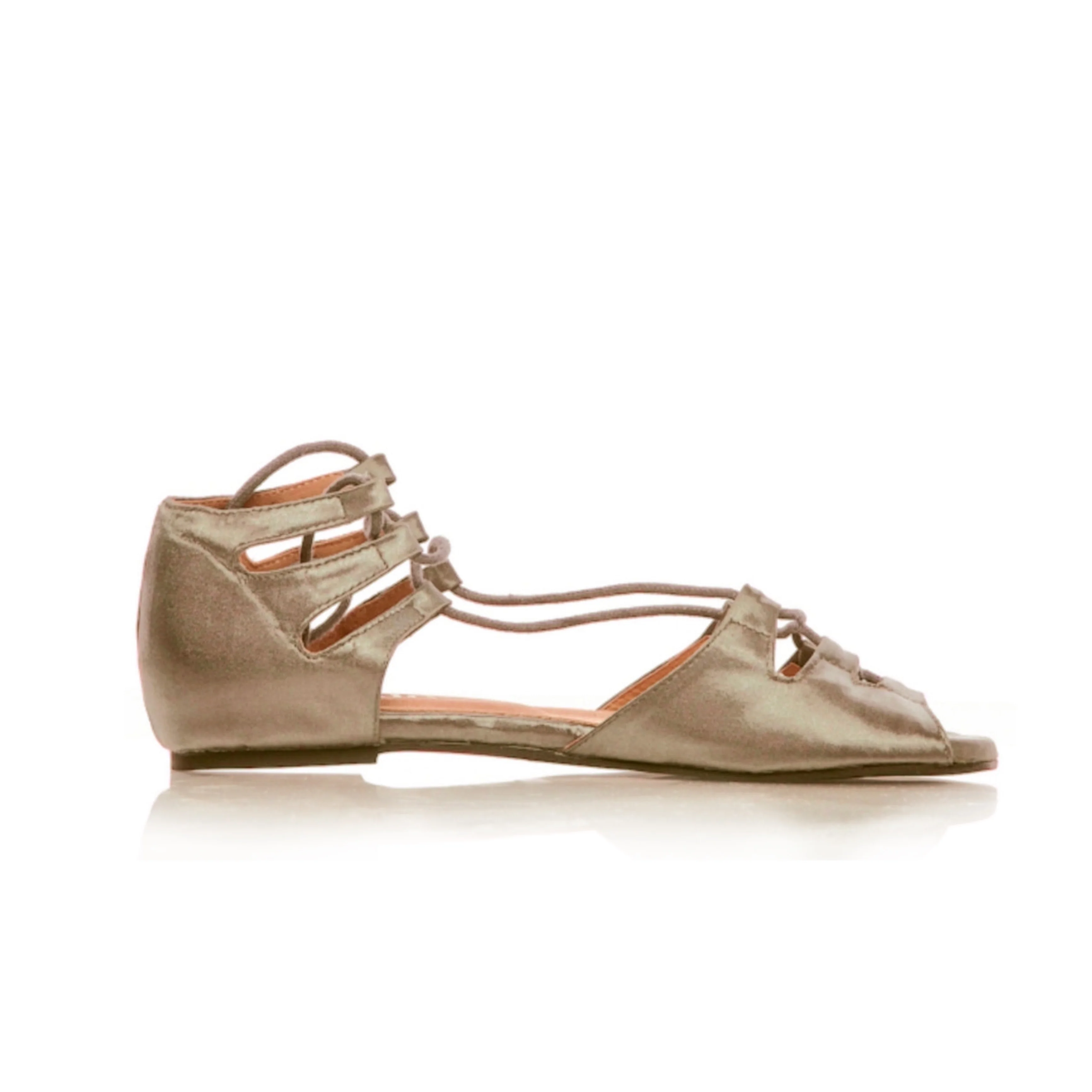 Legato - Adjustable Lace Up Flat Sandals (Street Sole) - Image 6
