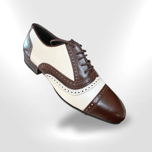 Pebete Wingtip Leather Mens Dance Shoes - Image 5
