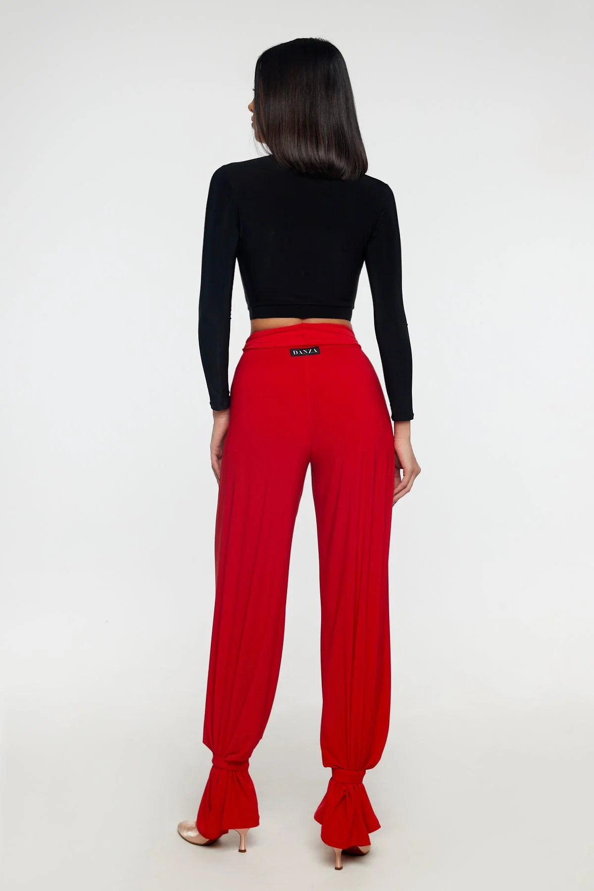 Red ankle straps for trousers - Image 3