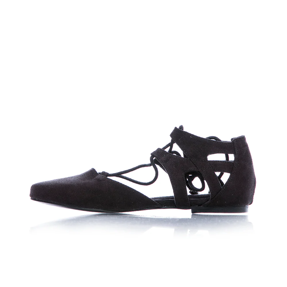 Rosalina - Pointed Closed Toe Flat Dance Sandals (Street Sole) - Image 5