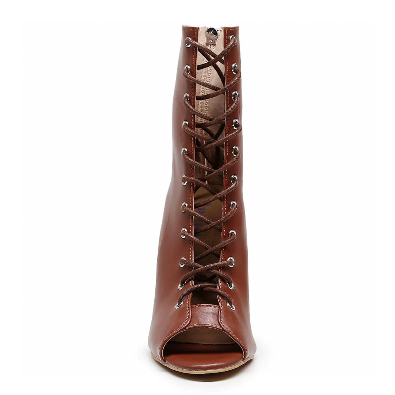 Sofiya True Nudes - Shade 7 Open Toe Latin Dance Bootie (Street Sole) - Image 4