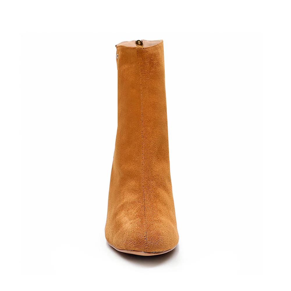 Unite - Closed Toe Suede Latin Dance Booties (Street Sole) - Image 5